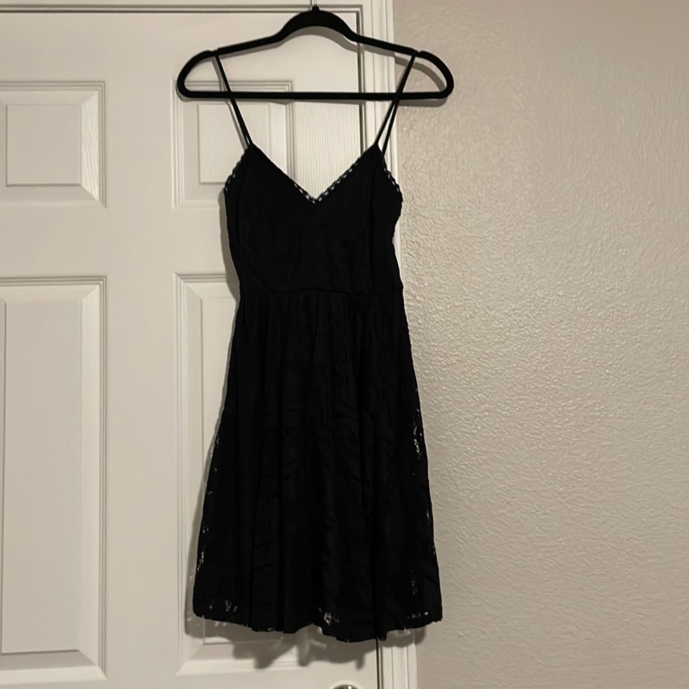 Black lace dress